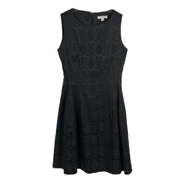 Eva Mendes Baroque Damask Print Fit & Flare Sleeveless Dress Size 2 - Picture 5 of 9